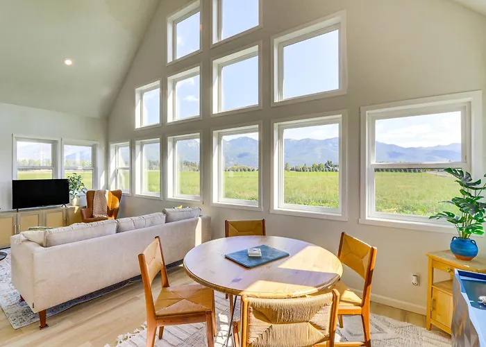 Kalispell Mountain Getaway Views, Fire Pit